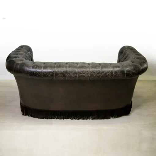 Pamono Leather Sofa from Fornasetti, 1960s Hot