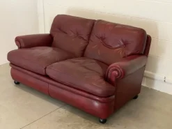 Pamono Leather Sofa from Poltrona Frau, 1980s