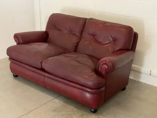 Pamono Leather Sofa from Poltrona Frau, 1980s