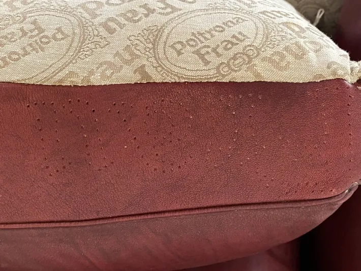 Pamono Leather Sofa from Poltrona Frau, 1980s