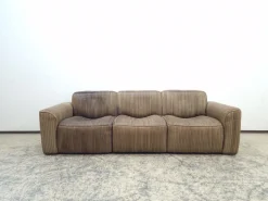 Pamono Leather Sofa Set by Ernst Lüthy for de Sede, Set of 3 Best