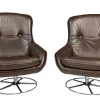 Pamono Leather Swivel Armchairs from PEEM, Finland, 1970s, Set of 2 Clearance