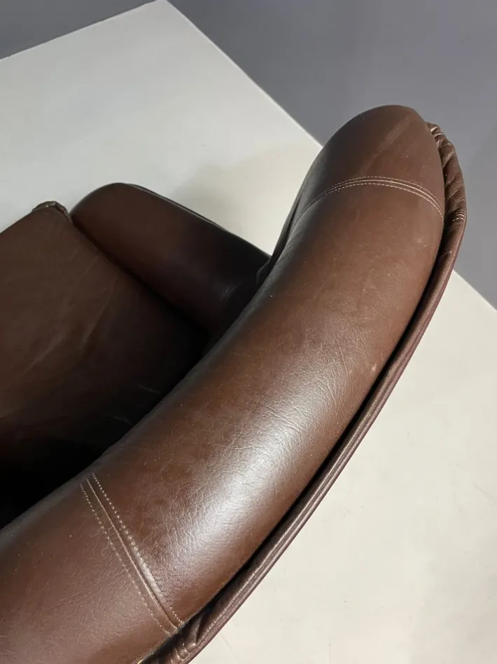 Pamono Leather Swivel Armchairs from PEEM, Finland, 1970s, Set of 2 Clearance