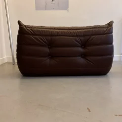 Pamono Leather Togo Set by Michel Ducaroy for Ligne Roset, 1973, Set of 3 Online