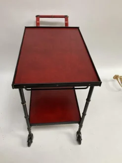 Pamono Leather Trolley by Jacques Adnet Online