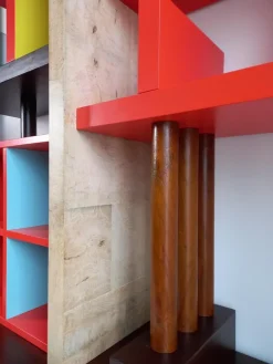 Pamono Liana Bookcase by Ettore Sottsass, 1985 Online