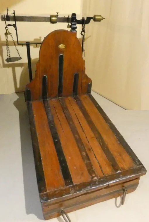 Pamono Libra Iron, Brass and Wood Bench by Leonardo Bertani, Italy, 1800s Outlet