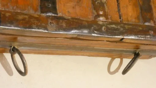 Pamono Libra Iron, Brass and Wood Bench by Leonardo Bertani, Italy, 1800s Outlet