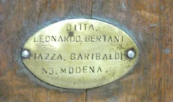 Pamono Libra Iron, Brass and Wood Bench by Leonardo Bertani, Italy, 1800s Outlet