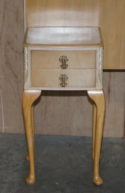 Pamono Light Walnut Headboard with Bedside Tables, 1940s Discount