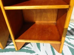 Pamono Light Wood Bedside Tables with Top Edges, 1990s, Set of 2 Discount