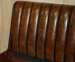 Pamono Limited Edition Modern Metropolis Bed Frame in Brown Leather from Ralph Lauren Outlet