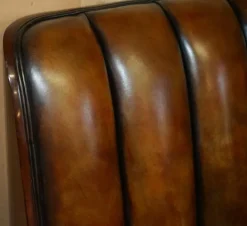 Pamono Limited Edition Modern Metropolis Bed Frame in Brown Leather from Ralph Lauren Outlet