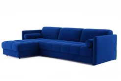Pamono Link Sectional Sofa in Blue Velvet by Moanne Sale