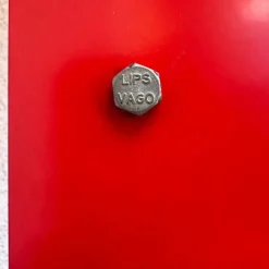 Pamono Lips Vago Bookcases Congress Model 1968 in Orange Color, Set of 2