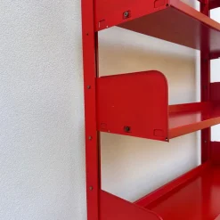 Pamono Lips Vago Bookcases Congress Model 1968 in Orange Color, Set of 2