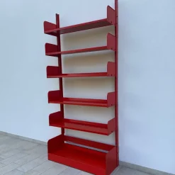 Pamono Lips Vago Orange Bookcase, 1968