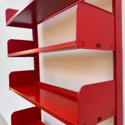 Pamono Lips Vago Orange Bookcase, 1968