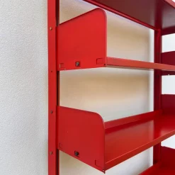 Pamono Lips Vago Orange Bookcase, 1968