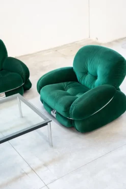 Pamono Living Room Set by Adriano Piazzesi, 1970, Set of 3 Hot