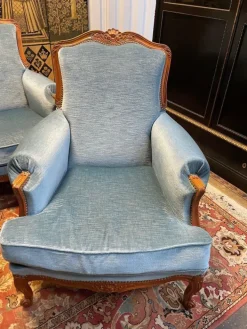 Pamono Living Room Sofa and Louis Xv Style Armchairs, Set of 3 Discount