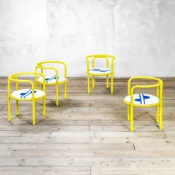 Pamono Locus Solus Chairs by Gae Aulenti for Poltronova, 1967, Set of 4 Best