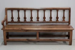 Pamono Long Antique Chestnut Wood Bench Clearance