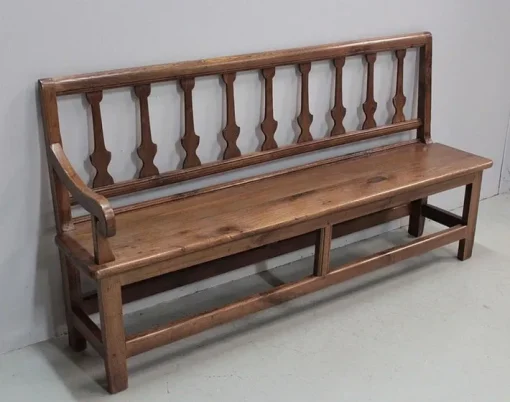 Pamono Long Antique Chestnut Wood Bench Clearance