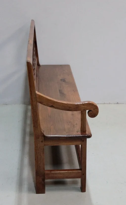 Pamono Long Antique Chestnut Wood Bench Clearance