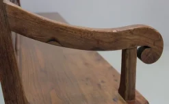 Pamono Long Antique Chestnut Wood Bench Clearance