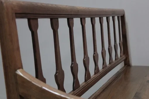 Pamono Long Antique Chestnut Wood Bench Clearance