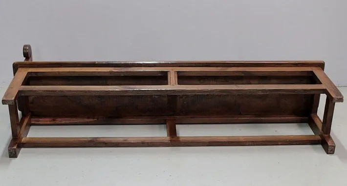 Pamono Long Antique Chestnut Wood Bench Clearance