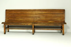 Pamono Long Indoor Railway Station Bench in Beech, 1930 Sale