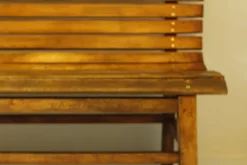 Pamono Long Indoor Railway Station Bench in Beech, 1930 Sale