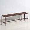 Pamono Long Metal Bench, 1920s Hot