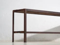 Pamono Long Metal Bench, 1920s Hot