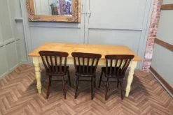 Pamono Long Pine Farmhouse Table, 1950s New