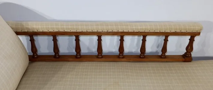 Pamono Long Victorian Mahogany Chaise Lounge, England, 19th Century New