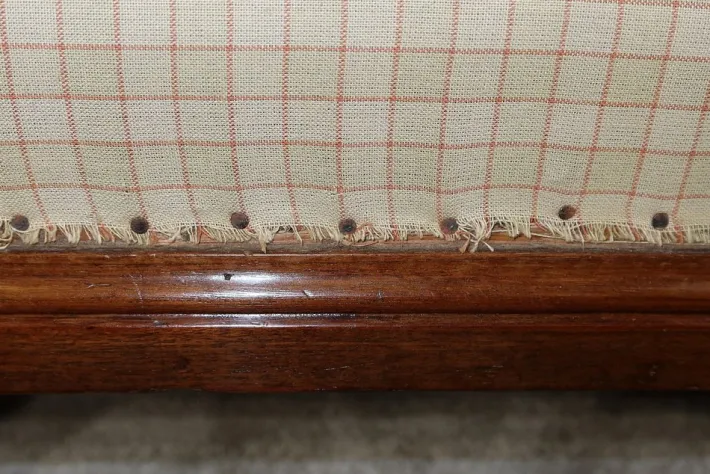 Pamono Long Victorian Mahogany Chaise Lounge, England, 19th Century New