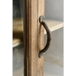 Pamono Long Wall Showcase to Hang in Wood and Zinc