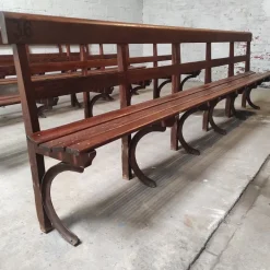 Pamono Long Wooden Church Bench Clearance