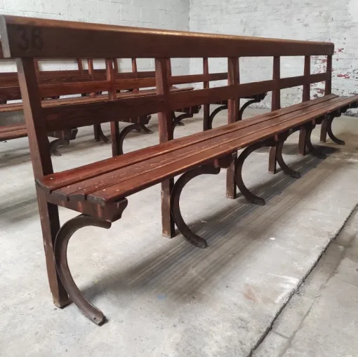 Pamono Long Wooden Church Bench Clearance