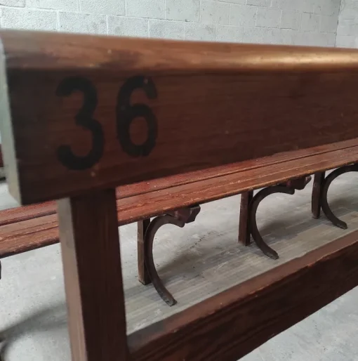 Pamono Long Wooden Church Bench Clearance
