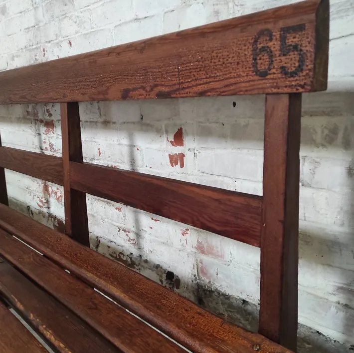 Pamono Long Wooden Church Bench Clearance