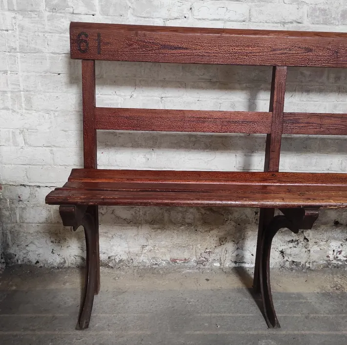 Pamono Long Wooden Church Bench Clearance