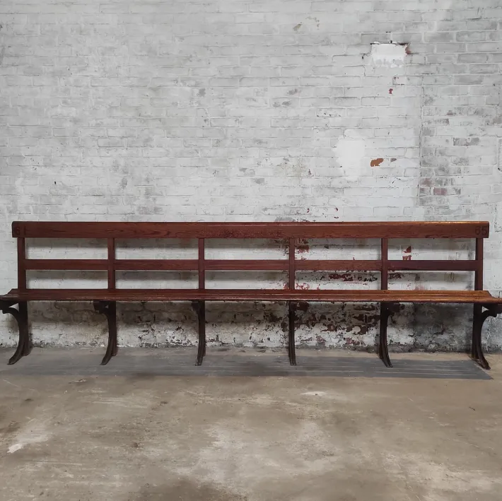 Pamono Long Wooden Church Bench Clearance
