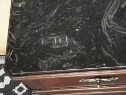 Pamono Louis Philippe Chest of Drawers in Walnut and Burl Walnut from Befos Best