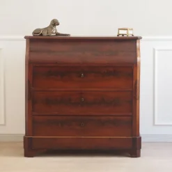 Pamono Louis Philippe Dressing Table with Mirror and Marble Top, 1850s Best