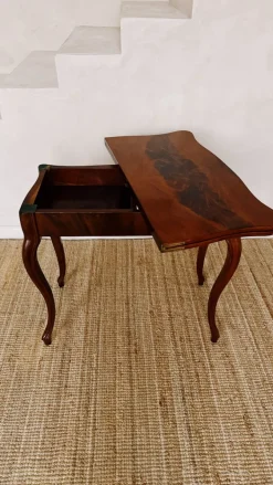 Pamono Louis Philippe Mahogany Game Table Outlet