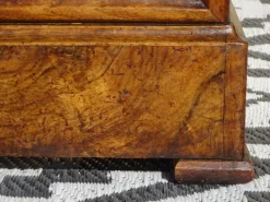 Pamono Louis Philippe Walnut and Burl Walnut Bedside Table Discount